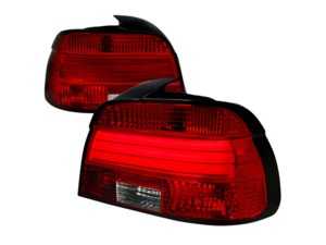 ES#4492529 - LTE3901RLEDTM - Spec-D Altezza Tail Lights - Chrome Housing/Red Lens - E39 - Comes with 1 pair of chrome housing red lens LED taillights - Spec-D Tuning - BMW
