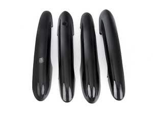 ES#4265290 - 512174345352 - Door Handle Piano Black Cover - Set Of Four With Key/Lights  - Add on some black line gloss trim to your factory door handles, comfort access - ECS - MINI