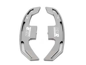 ES#4429895 - MMR04-0201-TI - Billet Aluminum Shift Paddle Set - Titanium Silver - An Excellent and Stylish Upgrade for Your OEM Paddle Shifters by MMX Performance - MMX Performance - BMW