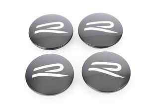 ES#4475193 - 000071213F - Dynamic Floating Center Cap "Spin Wheel Cap" - Set Of 4 (R Logo) - Inspiration from the Rolls Royce part bin for your Volkswagen - 66mm - Genuine Volkswagen Audi - Volkswagen