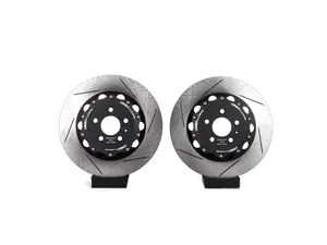 8V RS3 - Front 2-Piece Slotted Brake Rotors - Pair (370x34)