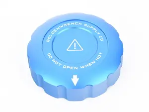 Blackline Performance Coolant Expansion Tank Cap Cover - Blue