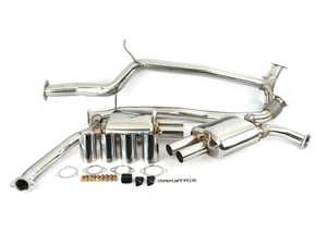 ES#3675758 - AUB84-QS11C - ARMYTRIX Stainless Steel Valvetronic Catback Exhaust System - Quad Chrome Silver 3.5" Tips - Gains up to +8 horsepower with an additional +14 ft lbs of torque with a legendary exhaust note! - Armytrix - Audi