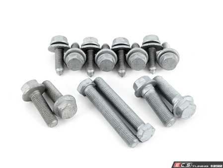 ES#4424290 - MK7TRAILHRDWR4Mo - Rear Trailing Arm Installation Hardware Kit - Replacement hardware that is recommended to be replaced when servicing your trailing arms. Kit includes hardware for both sides. - Genuine Volkswagen Audi - Audi Volkswagen