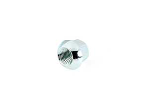 ES#4445664 - 14X15-SIL-BSNR13 - 17mm Ball Seat Lug Nut - 14x1.5mm - Silver - Priced Each - Produced for R13 ball seat OE wheels with stud conversions - Motorsport Hardware - Audi Volkswagen