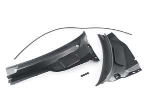 ES#3493508 - 51719808095KT1 - Windshield Cowl Cover Kit - R60,R61 With Additional Mounting Strip - Connects below the windshield on the cowl - Genuine MINI - MINI