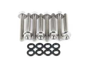 ES#4476328 - TI-M6X1X40-8BK - Titanium 4.0T Ignition Coil Hardware Kit - Set Of Eight With Black Titanium Washers  - Replace your pesky OEM ignition coil tiedown studs with these titanium bolts! - ECS - Audi