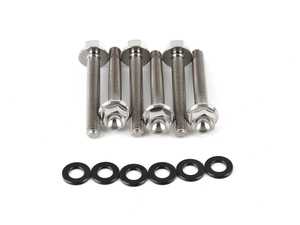 ES#4476332 - TI-M6X1X40-6BLK - Titanium 3.0T/2.9T Ignition Coil Hardware Kit - Set Of Six Black Titanium Washers  - Replace your pesky OEM ignition coil tiedown studs with these titanium bolts! - ECS - Audi