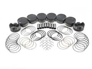 ES#4414288 - 197843642 - MAHLE Forged Piston Kit 92.50mm - S65 - 4.0L - Forged, 4032. Phosphate + Ferroprint (Al bores) + Hard Anodized top ring groove - Mahle Motorsports - BMW