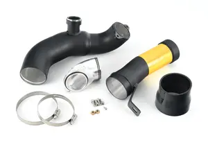 S55 Turbo Inlet Pipes - Powdercoated Black