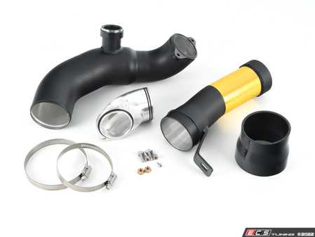 ES#4428291 - 090765ECS09 - S55 Turbo Inlet Pipes - Powdercoated Black - Replaces your stock plastic turbo inlet pipes for improved flow and reliability - Connects the airbox intake pipes to the turbo inlets - ECS - BMW