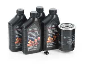 ES#3142530 - MK620ECSKT -  Genuine Oil Service Kit - With ECS Magnetic Drain Plug - Includes large Genuine oil filter and Genuine 5w-40 oil - Assembled By ECS - Volkswagen