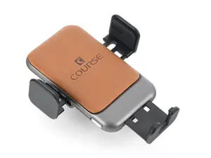 AutoGrip Wireless Induction Charger - Tan Leather