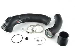 ES#4428255 - 090718ECS09 - N55 Performance Charge Pipe - Powdercoated Black - Replaces your stock plastic charge pipe for improved flow, horsepower, reliability! - ECS - BMW