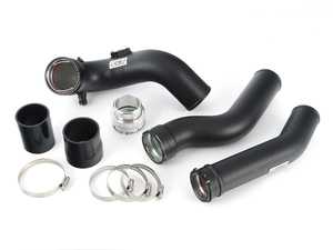 ES#4428256 - 090719ECS09 - N20 Charge Pipe & Boost Pipe Kit - Powdercoated Black - Replaces your stock plastic charge pipe and boost pipe for improved flow, horsepower, reliability! - ECS - BMW