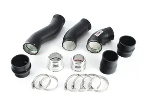 N47 Charge Pipe & Boost Pipe Kit - Powdercoated Black