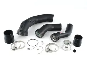 N55 Charge Pipe & Boost Pipe Kit - Powdercoated Black