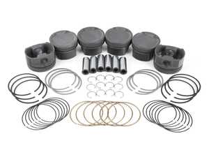 ES#4414308 - 930024409 - MAHLE Forged Piston Kit 86.60mm - S52 - 3.2L - Forged, 4032. Phosphate + Grafal + Hard Anodized top ring groove - Mahle Motorsports - BMW