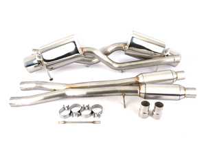 ES#4045982 - B7RS4-CB - Cat-Back Exhaust Stainless Steel (Resonated) - 2.75 Inch w X-Pipe with resonator - JH Motorsports  - Audi