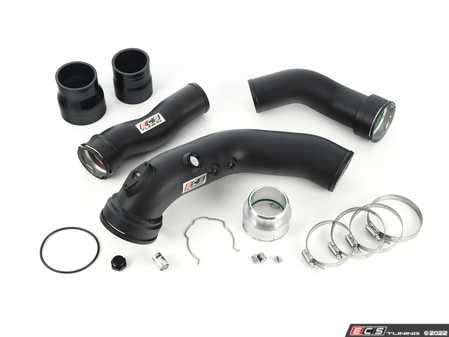 ES#4428252 - 090715ECS09 - N55 Charge Pipe & Boost Pipe Kit - Powdercoated Black - Replaces your stock plastic charge pipe and boost pipe for improved flow, horsepower, reliability! - ECS - BMW
