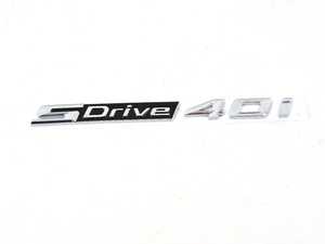 ES#4189033 - 51147436015 - Model Emblem - S-Drive 40I - Genuine BMW - BMW