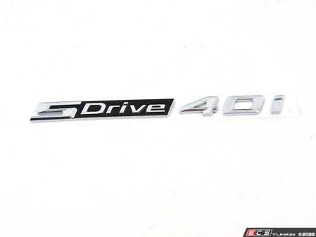 ES#4189033 - 51147436015 - Model Emblem - S-Drive 40I - Genuine BMW - BMW