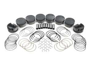 ES#4414284 - 197843342 - MAHLE Forged Piston Kit 92.50mm - S65 - 4.0L - Forged, 4032. Phosphate + Ferroprint (Al bores) + Hard Anodized top ring groove - Mahle Motorsports - BMW
