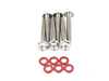 ES#4476331 - TI-M6X1X40-6RD - Titanium  3.0T/2.9T Ignition Coil Hardware Kit - Set Of Six Red Titanium Washers  - Replace your pesky OEM ignition coil tiedown studs with these titanium bolts! - ECS - Audi