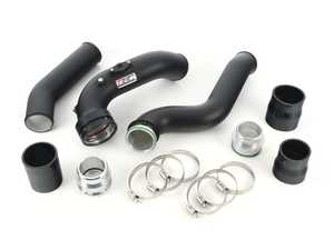 ES#4428248 - 090709ECS09 - N20 Charge Pipe & Boost Pipe Kit - Powdercoated Black - Replaces your stock plastic charge pipe and boost pipe for improved flow, horsepower, reliability! - ECS - BMW