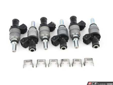 ES#3647690 - 13537546244sKT1 - Complete Fuel Injector Set - Includes new injector, fuel rail o-ring and injector holder - Assembled By ECS - BMW