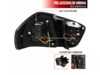 ES#4492543 - LTE9005JMLEDTM - Spec-D LED Tail Lights - Matte Black Housing/Clear Lens - E90 Pre LCI - Comes with 1 pair of black housing clear lens tail lights w/ LED strips - Spec-D Tuning - BMW