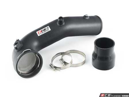 ES#4428241 - 090702ECS09 - N55 Upper Charge Pipe Kit - Powdercoated Black - Replaces your stock plastic charge pipe for improved flow, horsepower, reliability! - ECS - BMW