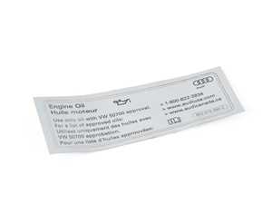 ES#2987912 - 8E0010560C - STICKER - Genuine Volkswagen Audi - 