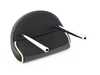ES#3582758 - 52209808828 - Rear Headrest - Center  Lounge Leather Black / White  - Mount to the center seat in the rear - Genuine MINI - MINI