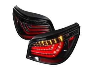 ES#4492532 - LTE6004BKLEDTM - Spec-D LED Tail Lights - Gloss Black Housing/Clear Lens - E60 Pre LCI - Comes with 1 pair of gloss black housing clear lens LED taillights - Spec-D Tuning - BMW