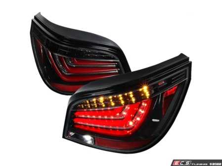 ES#4492532 - LTE6004BKLEDTM - Spec-D LED Tail Lights - Gloss Black Housing/Clear Lens - E60 Pre LCI - Comes with 1 pair of gloss black housing clear lens LED taillights - Spec-D Tuning - BMW