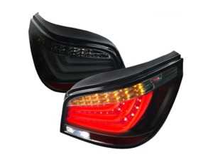 ES#4492531 - LTE6004BBLEDTM - Spec-D LED Tail Lights - Gloss Black Housing/Smoke Lens - E60 Pre LCI  - Comes with 1 pair of glossy black housing smoke lens LED taillights - Spec-D Tuning - BMW