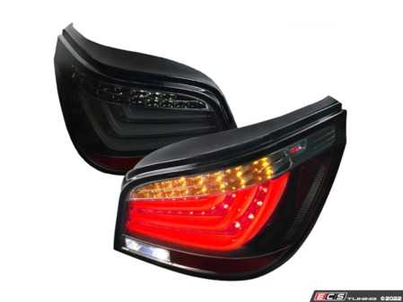 ES#4492531 - LTE6004BBLEDTM - Spec-D LED Tail Lights - Gloss Black Housing/Smoke Lens - E60 Pre LCI  - Comes with 1 pair of glossy black housing smoke lens LED taillights - Spec-D Tuning - BMW