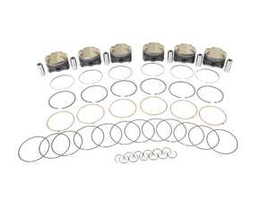 ES#4414307 - 930000145T - MAHLE Forged Piston Kit 87.50mm with Thermal Barrier Coating (TBC) - S54 - 3.2L - Forged, 2618. Phosphate + Grafal + Hard Anodized top ring groove + TBC - Mahle Motorsports - BMW