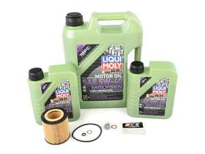ES#3659034 - 111375351064KT - Liqui Moly Molygen Oil Change Kit - Featuring Molygen New Generation engine oil, Mann filter, and and a Genuine BMW drain plug - Assembled By ECS - BMW