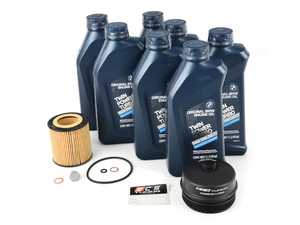 ES#3138565 - 83212365945KT2 - Genuine BMW Oil Change Kit - With ECS Aluminum Oil Filter Cap - Everything for an oil service with BMW Twin Power Turbo oil, a Genuine BMW drain plug, and Billet Aluminum Oil Filter Cap to prevent damaged threads or rounded heads! - Assembled By ECS - BMW