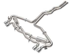 ES#4500334 - 49-36448-P - MACH Force-Xp Cat-Back Exhaust - Polished Tips - This system produces a deep sound unleashing all available horsepower and torque! - AFE - Audi