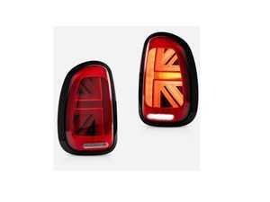 ES#4500438 - MINI11R60TLUJBL - MINI Cooper Union Jack LED Red Lens/Black/Red Led Taillights R60  - Set - Upgrade to Union Jack design tail lights for your MINI F56 style Union Jack but for the R60 Countryman Platform - ZiZa - MINI