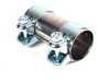 ES#3205 - 191253141M - Dual Clamp Exhaust Sleeve - Priced Each - Quiet down your leaking exhaust. 50mm Minimum ID - HJS - Audi Volkswagen