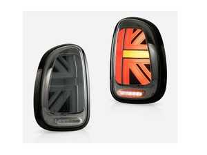 ES#4500454 - MINI11R60TLUJCL - MINI Cooper Union Jack LED Smoked Clear Lens/Black/Red Led Taillights R60  - Set - Upgrade to Union Jack design tail lights for your MINI F56 style Union Jack but for the R60 Countryman Platform - ZiZa - MINI