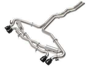 ES#4500558 - 49-36448-B - MACH Force-Xp Cat-Back Exhaust - Black Tips - This system produces a deep sound unleashing all available horsepower and torque! - AFE - Audi
