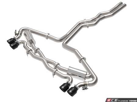 ES#4500558 - 49-36448-B - MACH Force-Xp Cat-Back Exhaust - Black Tips - This system produces a deep sound unleashing all available horsepower and torque! - AFE - Audi