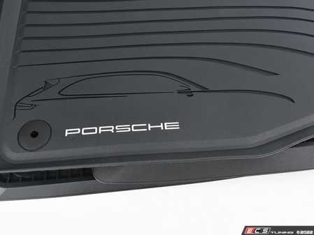 ES#3413915 - 9Y00448011E0 - All Season Rubber Floor Mats - Black - Set of four floor mats for left-hand drive vehicles - Genuine Porsche - Porsche