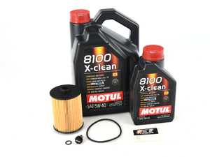 ES#2996253 - 03H115562KT12 - Oil Service Kit - With ECS Magnetic Drain Plug - Includes Genuine oil filter, Motul 5W-40 Synthetic engine oil and ECS Magnetic Drain Plug - Assembled By ECS - Volkswagen