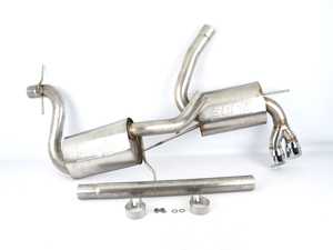 ES#3175484 - 252520D - MK5 Rabbit/MK6 Golf 2.5" Cat-Back Exhaust System - Stainless Steel - 2.5" Stainless exhaust system with dual Borla mufflers and twin exit tip giving a 9-10 horsepower gain! - Techtonics Tuning - Volkswagen